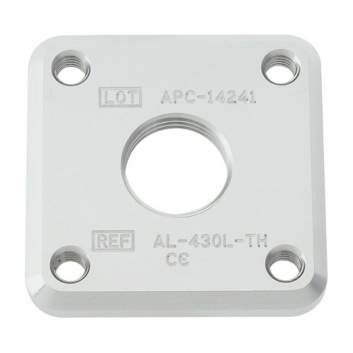 Plaque de base carrée en aluminium