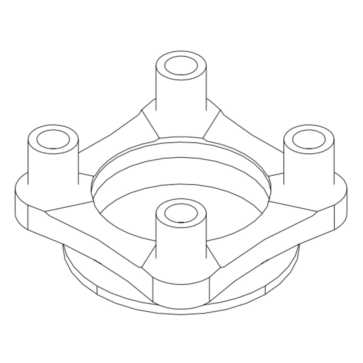 Icelock® 675 Titanium 4-Hole Adapter