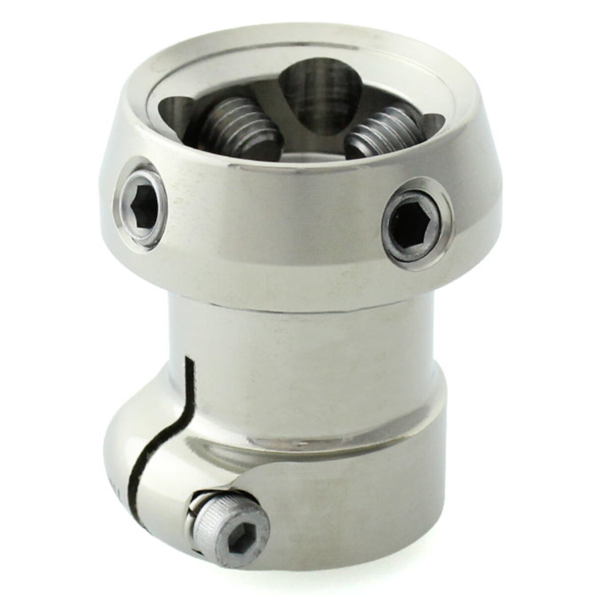 Pediatric 22mm Tube Clamp with 30mm Pyramid Receiver - Titanium