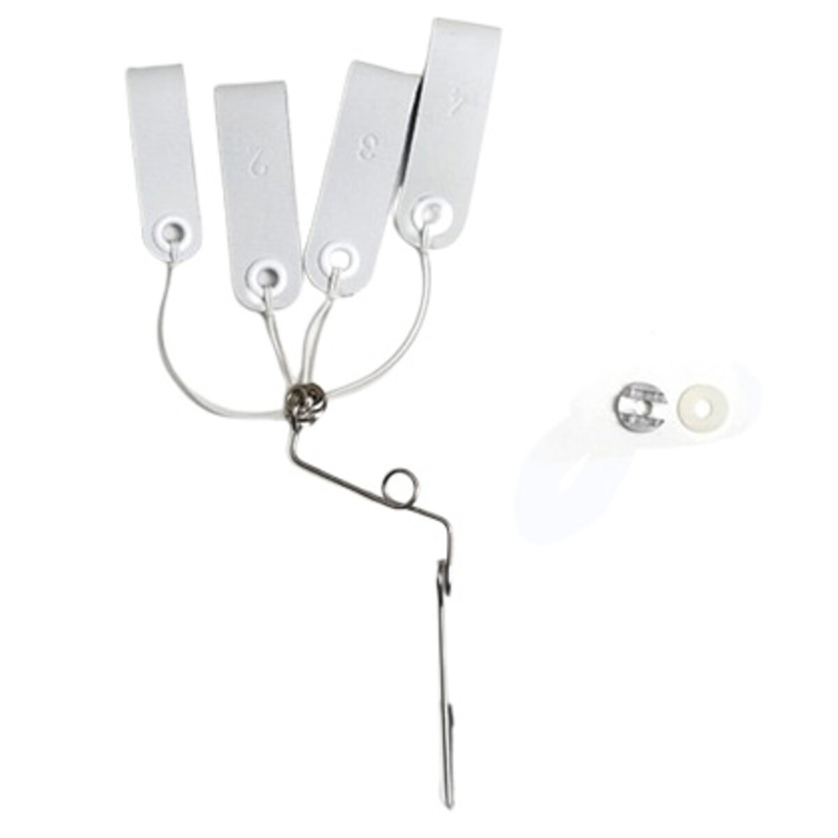 Passants pour les doigts et stabilisateur (Système d'orthèses de la main Mannerfelt)