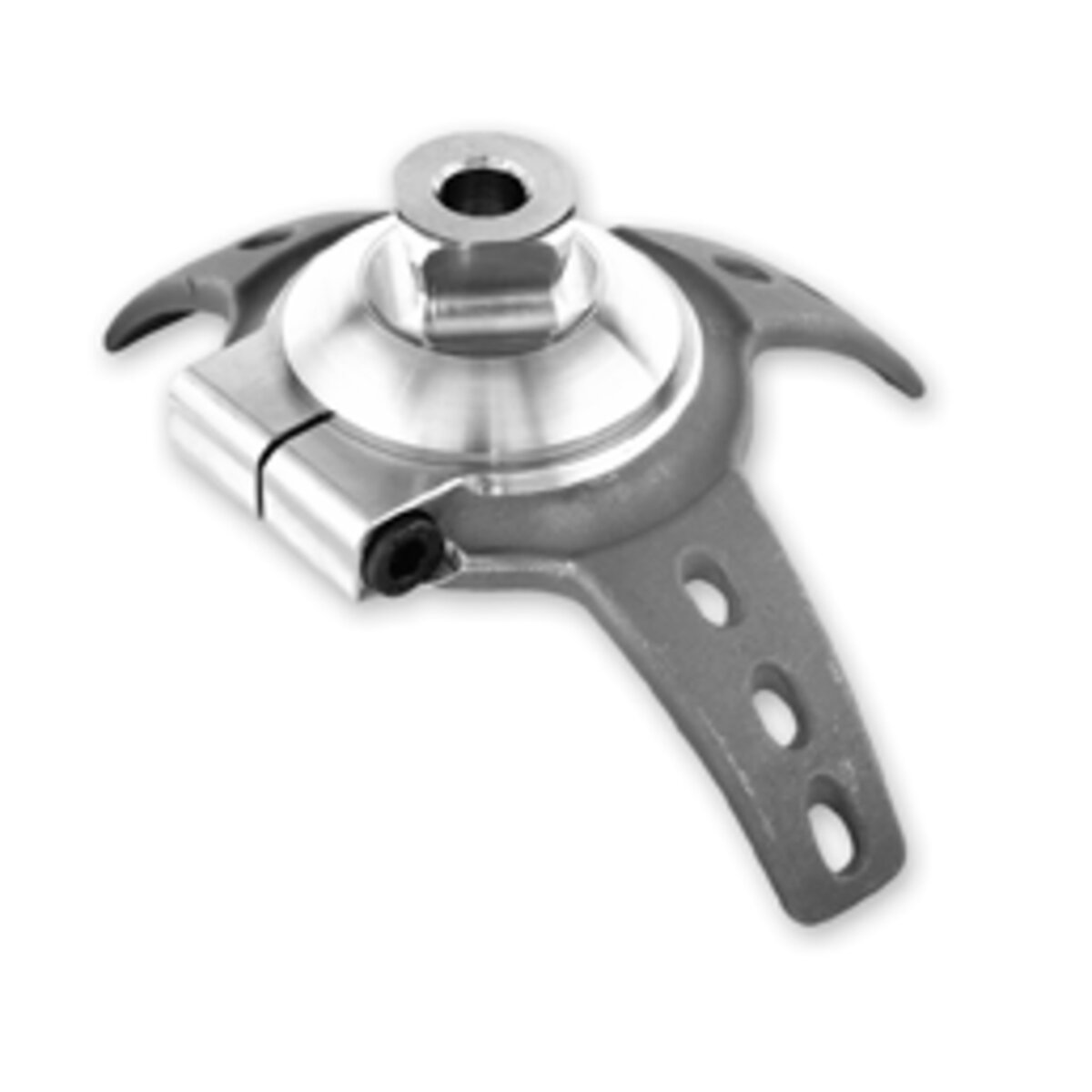 Adaptateur ancré fileté à 3 pointes et à trou, pour lamination