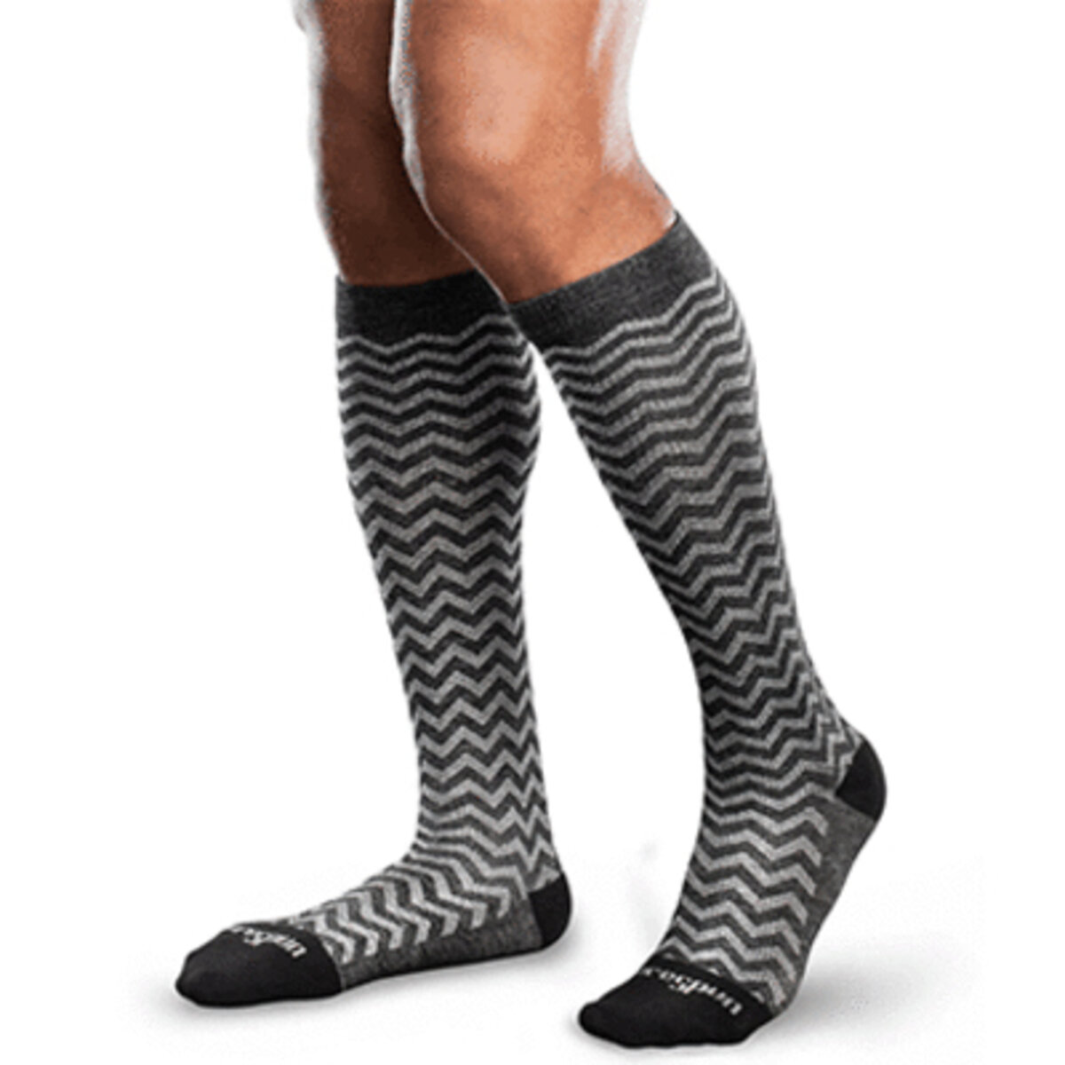 Chaussettes thérapeutiques de compression graduée à fils à âme à motifs par THERAFIRMMD